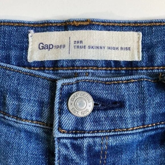 Gap True Skinny High Rise Jeans - Women 29 - Picture 3 of 7